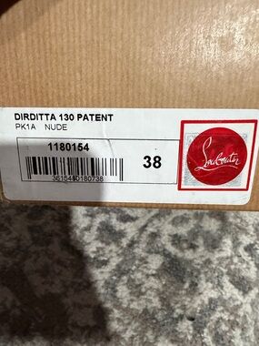 Christian Louboutin Nude Patent Dirditta 130 Pumps